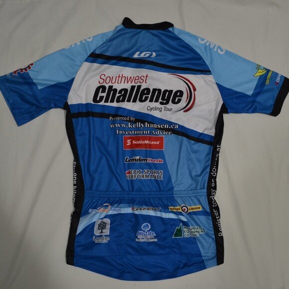 NWT LOUIS GARNEAU | Short Sleeve Cycling Jersey Branded Blue | Sz. S, L, XL - Picture 4 of 10